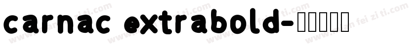 carnac extrabold字体转换